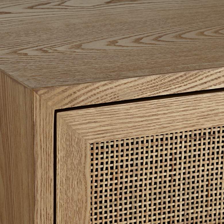 Image 3 Delano 21 3/4" Wide Natural Wood 2-Drawer Cabinet more views