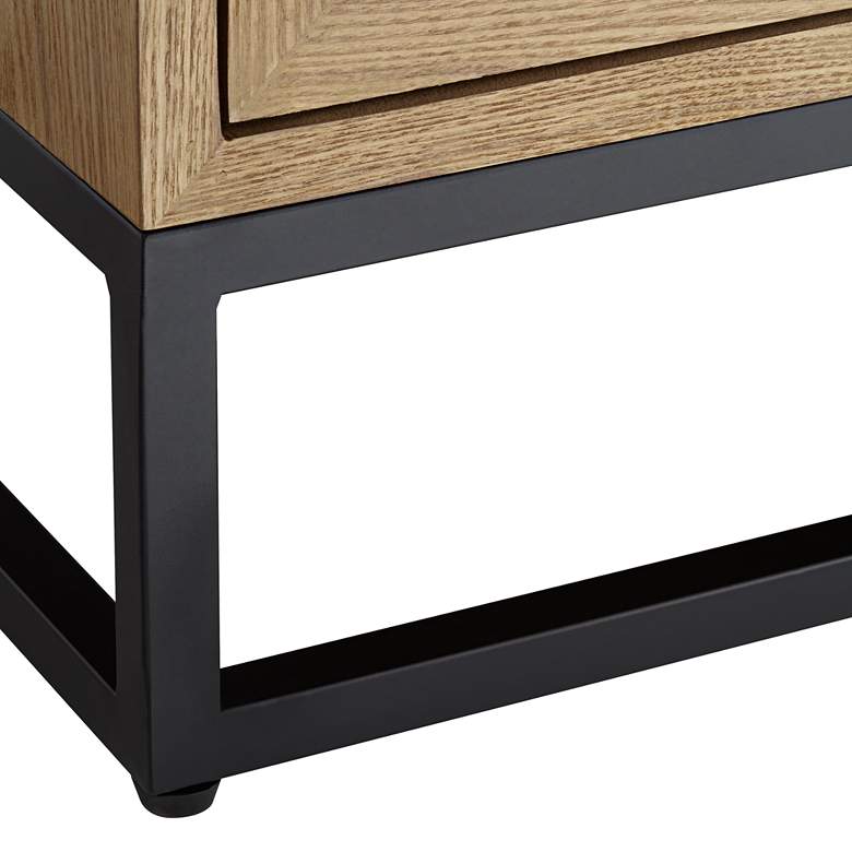 Image 4 Delano 21 3/4" Wide Natural Wood 2-Drawer Cabinet more views