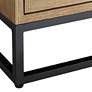 4_Delano 21 3/4" Wide Natural Wood 2-Drawer Cabinet more views
