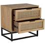 6_Delano 21 3/4" Wide Natural Wood 2-Drawer Cabinet more views