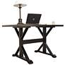 2_Delano 48" Wide Antique Black Wood Rectangular Trestle Desk