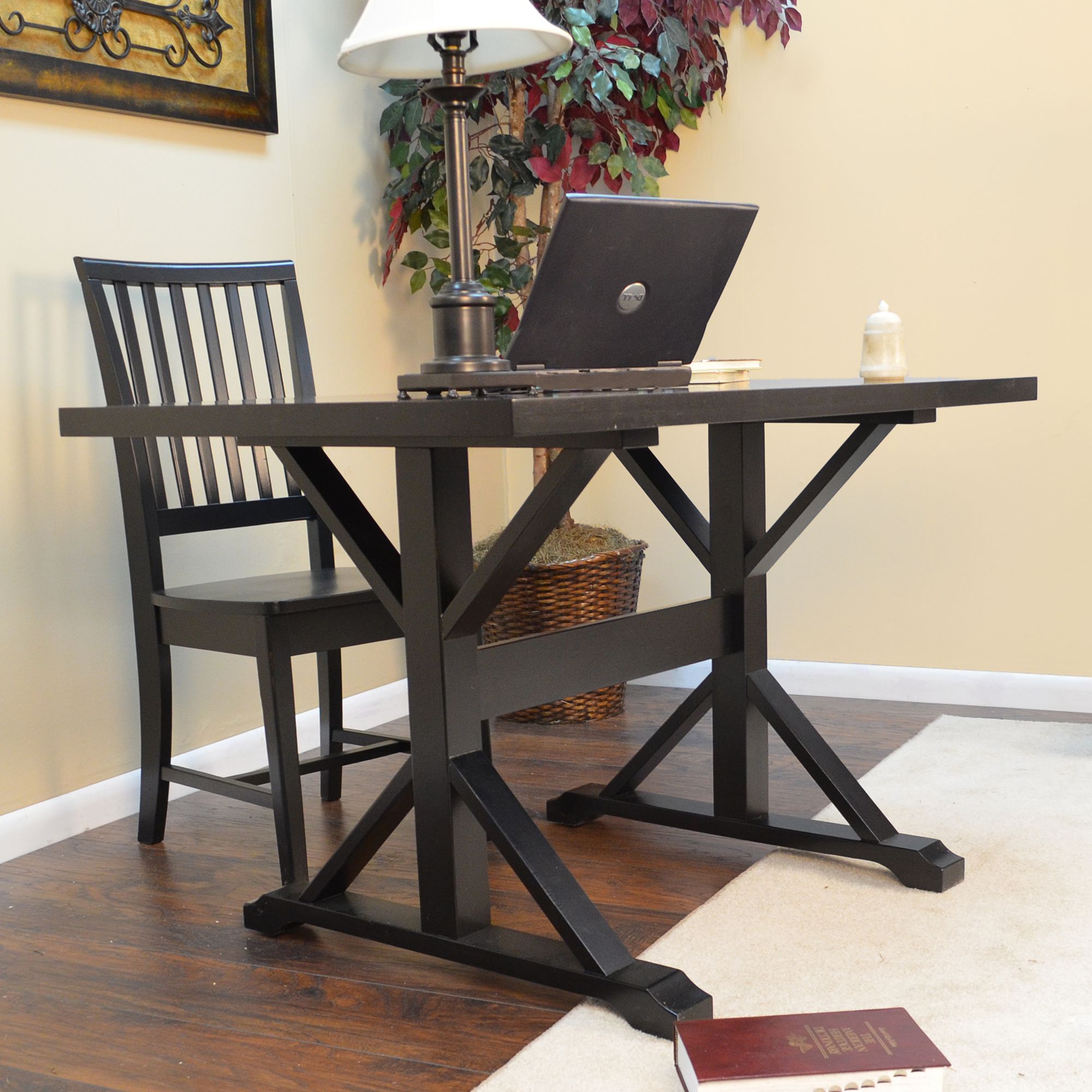 Trestle style desk discount