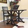 1_Delano 48" Wide Antique Black Wood Rectangular Trestle Desk