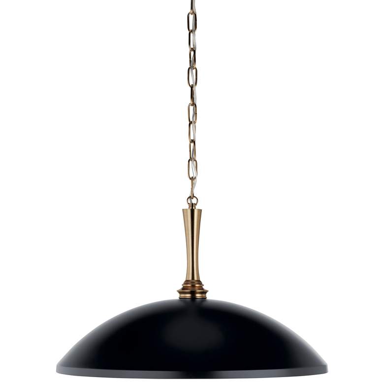 Image 3 Delarosa 20 Inch 1 Light Pendant in Black and Champagne Bronze more views