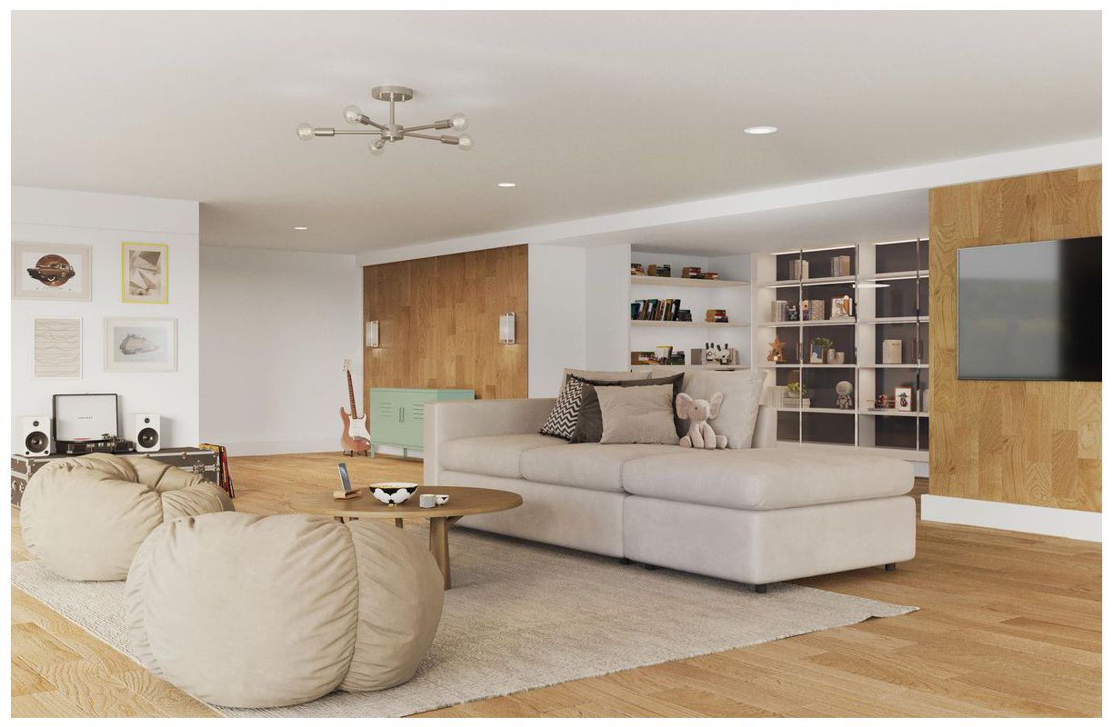 Image 2 Delayne Collection Five-Light Semi-Flush Mount Light more views