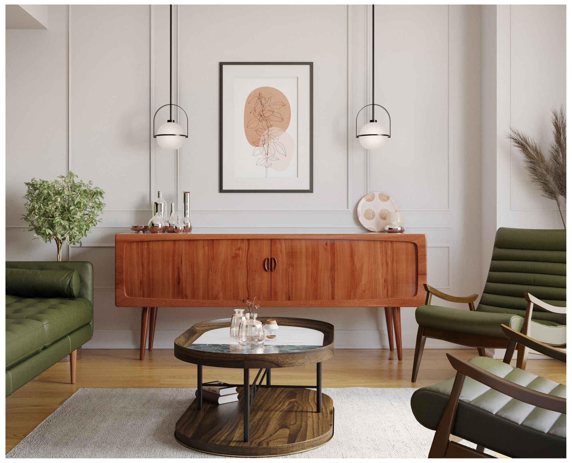 Image 2 Delayne Collection One-Light Pendant Light more views