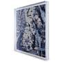 Delft Tile II 30" Square Shadow Box Giclee Canvas Wall Art