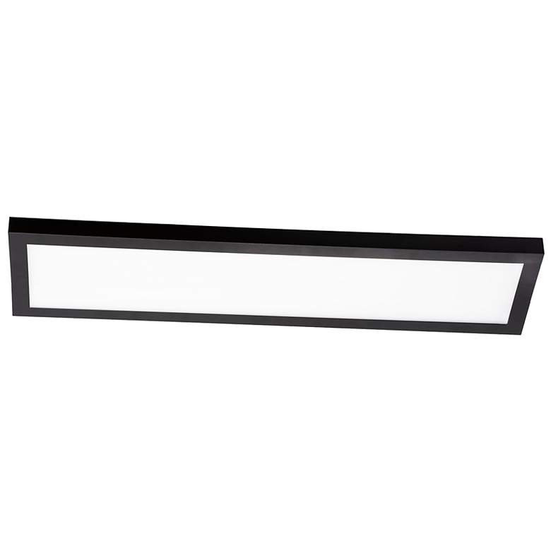 Image 2 Delgado 24" Wide 120V Black LED Linear Flush Mount