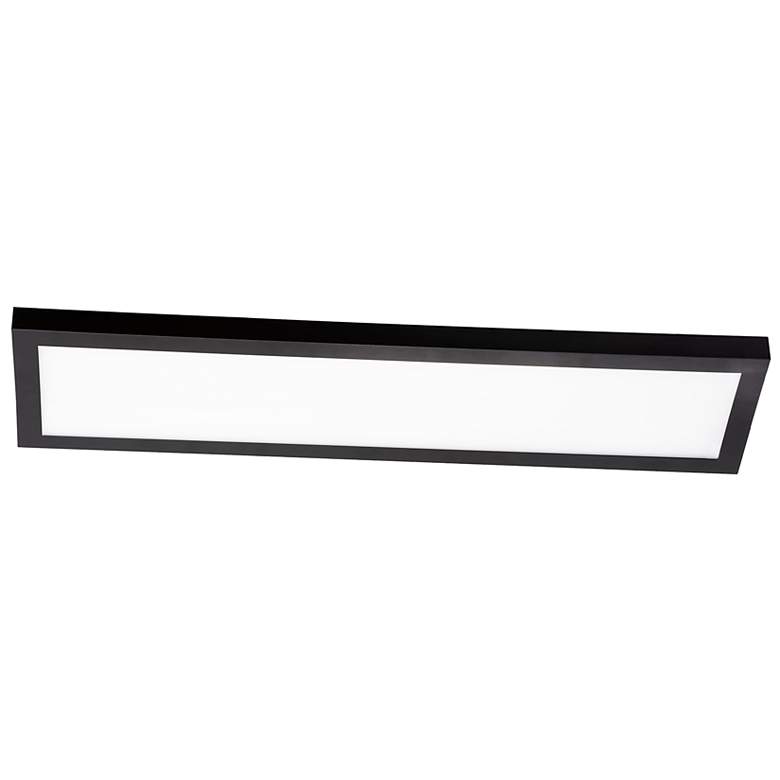 Image 1 Delgado 24 inch Wide 120V Black LED Linear Flush Mount