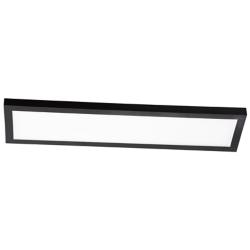 Delgado 24" Wide 120V Black LED Linear Flush Mount