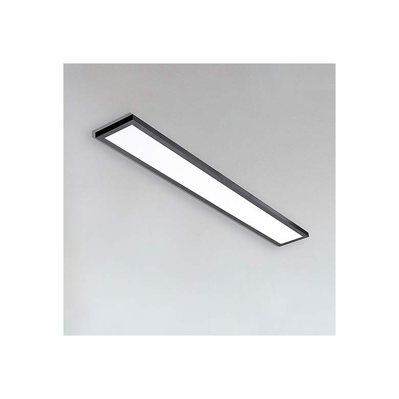 Image 1 Delgado 24" Wide 120V Black LED Linear Flush Mount