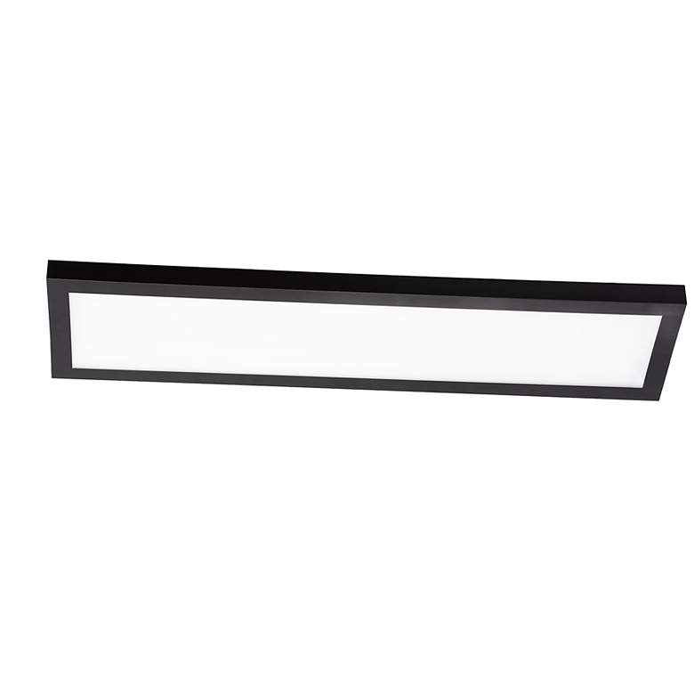Image 1 Delgado 24" Wide 277V Black LED Linear Flush Mount