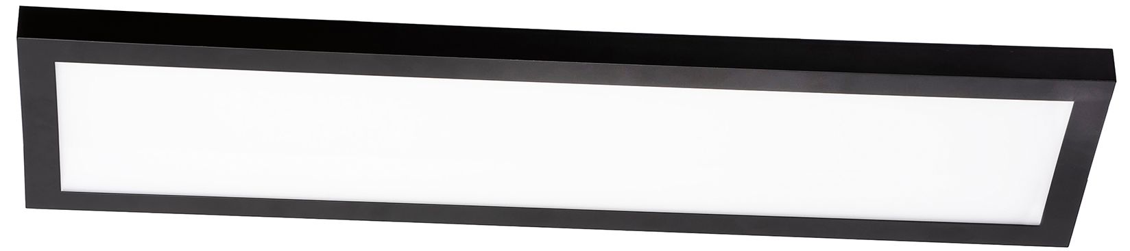 Delgado 24" Wide Black Rectangular LED Ceiling Light