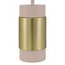 6_Delia 16" High Antique Brass Mushroom Accent Table Lamp more views