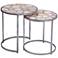 Delia 20" Silver and Agate Bunching Accent Table
