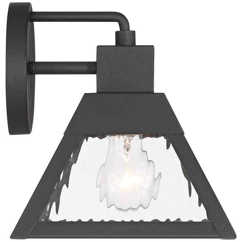 Image 7 Delia 9 1/4" High Textured Black Outdoor Wall Light Set of 2 more views