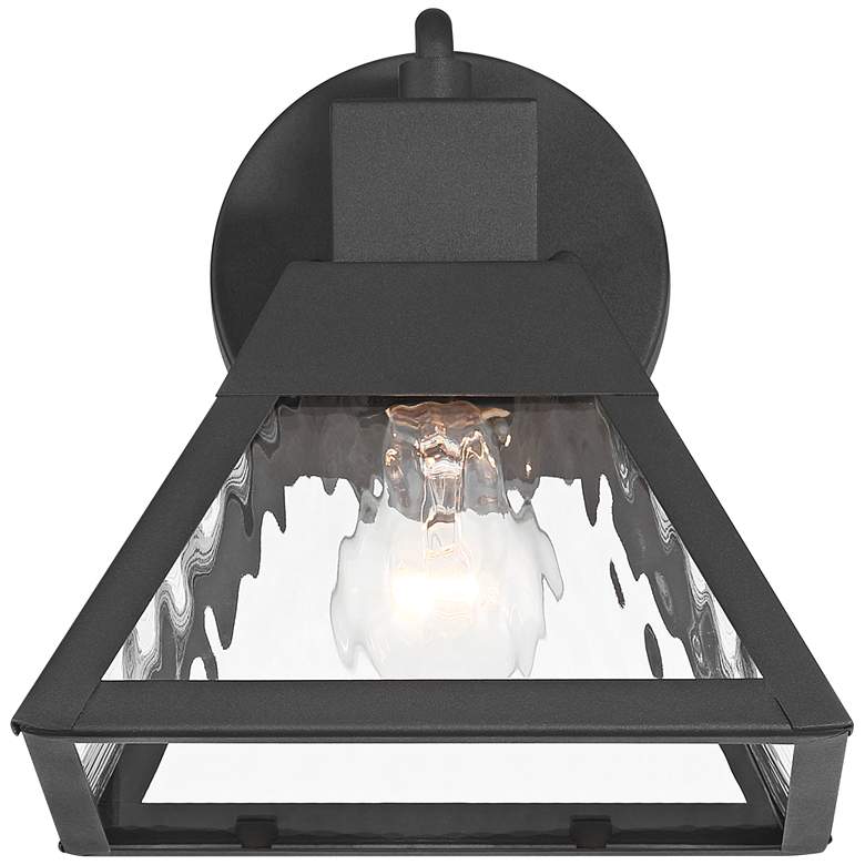 Image 4 Delia 9 1/4" High Textured Black Outdoor Wall Light more views