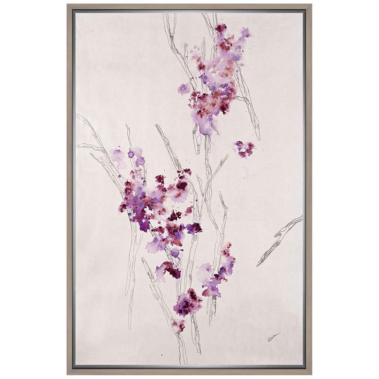 Image 1 Delicate Blossoms I 21 3/4 inch High Framed Canvas Wall Art