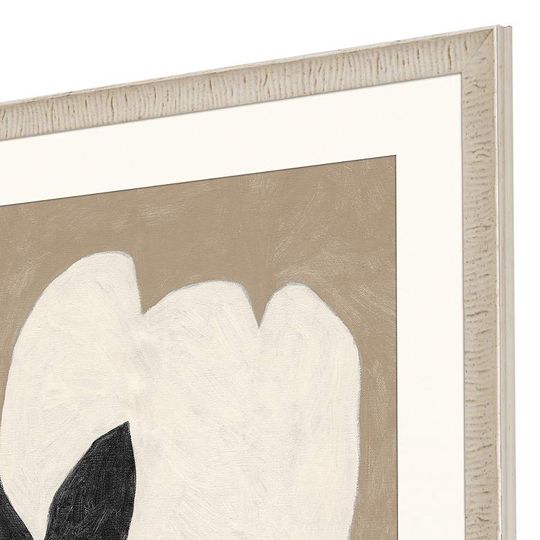 Image 2 Delicate Sketch Solo 33" Square Framed Giclee Wall Art more views