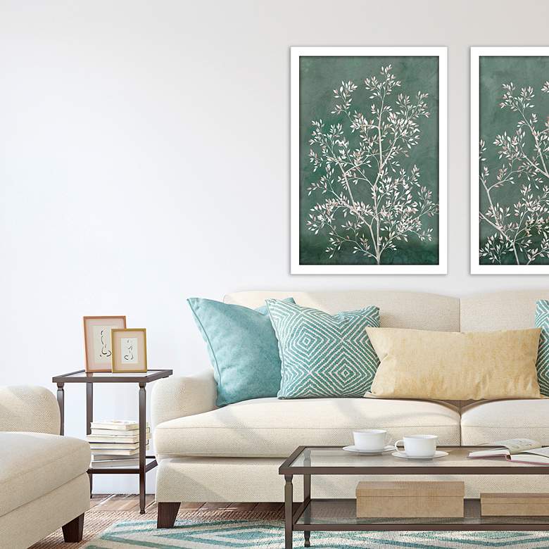 Image 4 Delicate Tree I 38" High Shadow Box Giclee Framed Wall Art more views