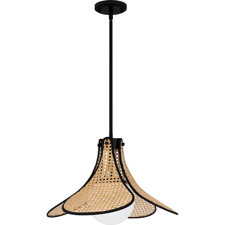 Image 2 Delilah 1-Light Matte Black Pendant Light more views
