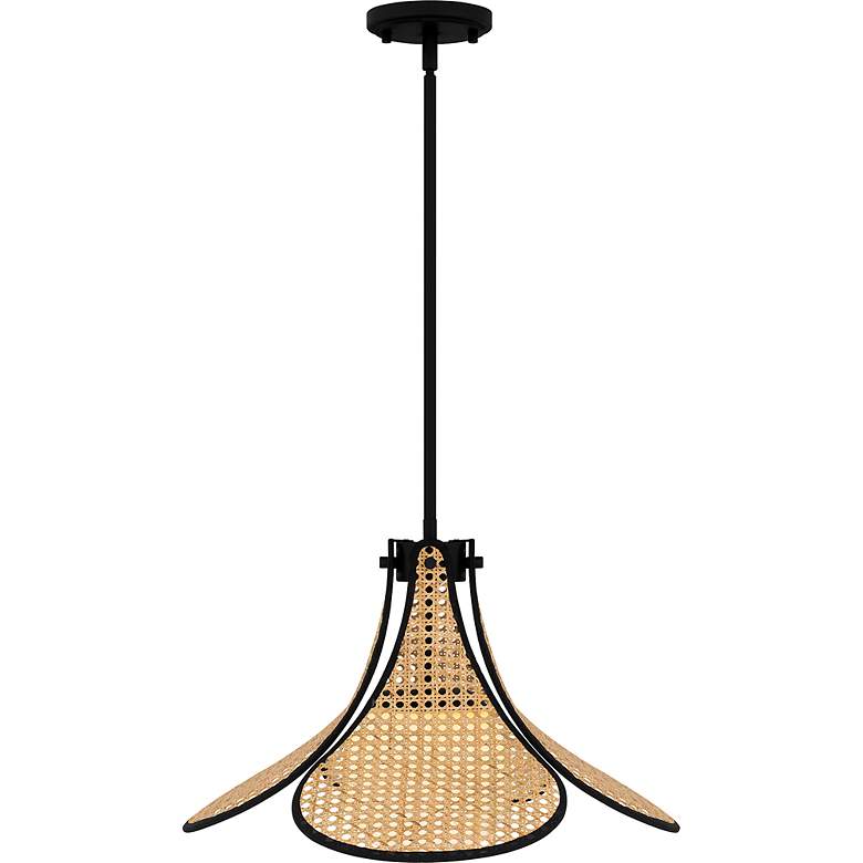 Image 3 Delilah 1-Light Matte Black Pendant Light more views