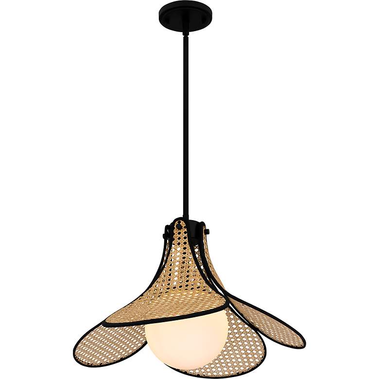 Image 4 Delilah 1-Light Matte Black Pendant Light more views