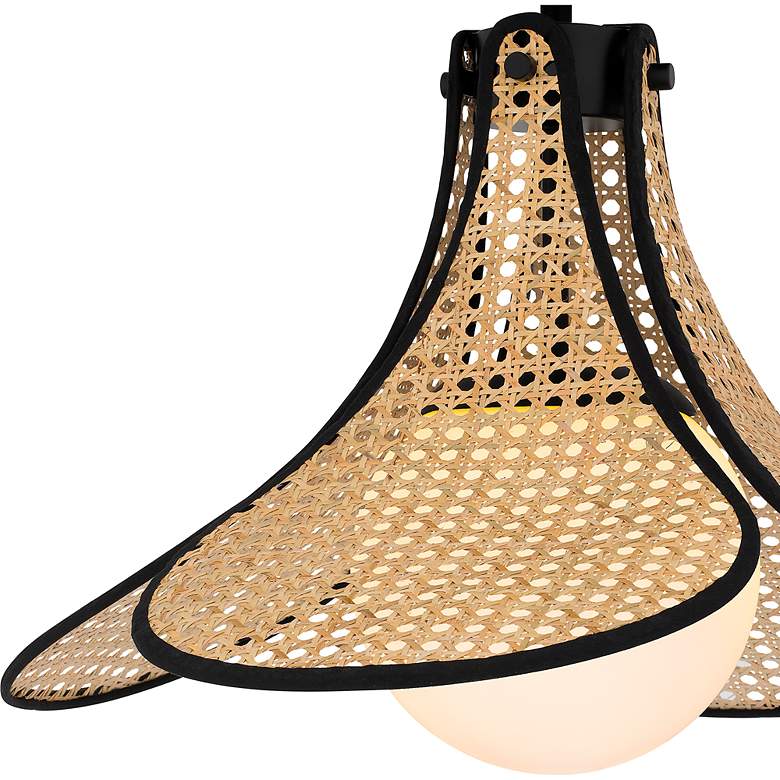 Image 5 Delilah 1-Light Matte Black Semi-Flush Mount Light more views