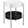 Delilah 23" Wide Champagne 2-Tier End Table