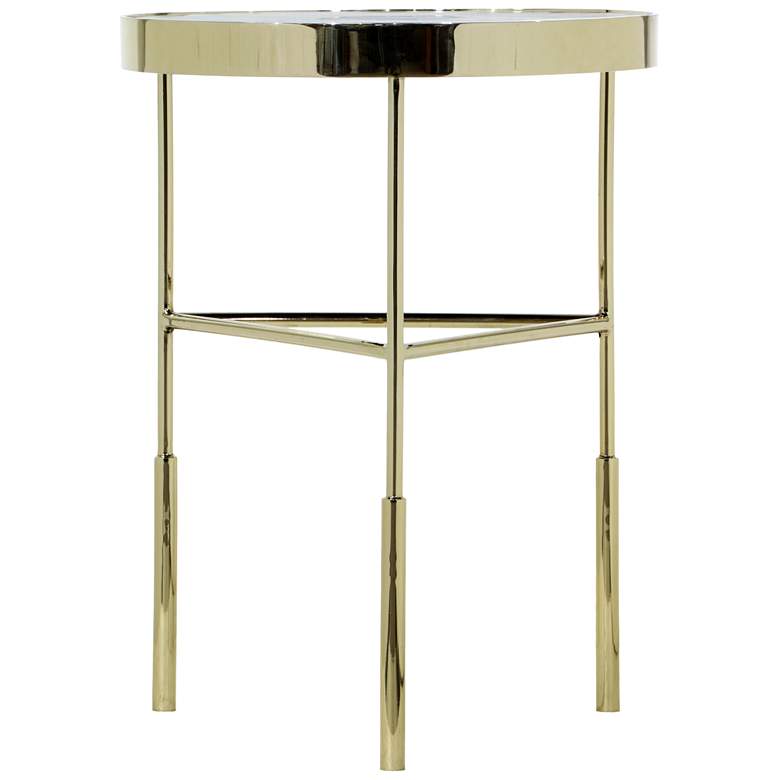 Image 1 Delilah 26' Tall Marble/Metal Accent Table