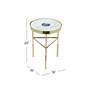 4_Delilah 26' Tall Marble/Metal Accent Table more views