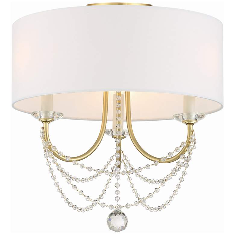 Image 2 Delilah 3 Light Aged Brass Ceiling Mount more views