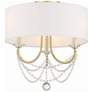 2_Delilah 3 Light Aged Brass Ceiling Mount more views