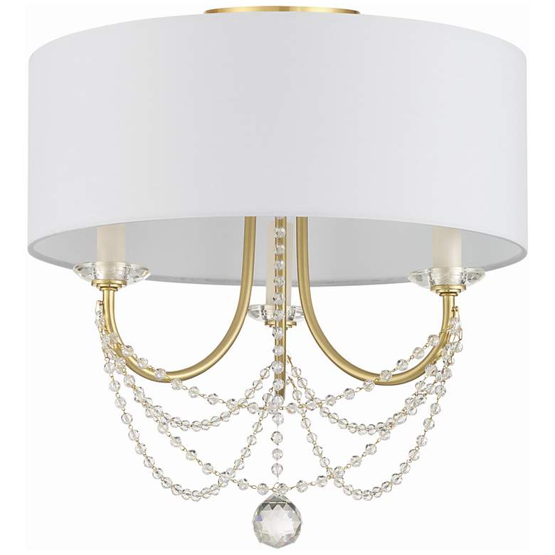 Image 3 Delilah 3 Light Aged Brass Ceiling Mount more views
