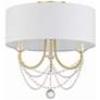 3_Delilah 3 Light Aged Brass Ceiling Mount more views