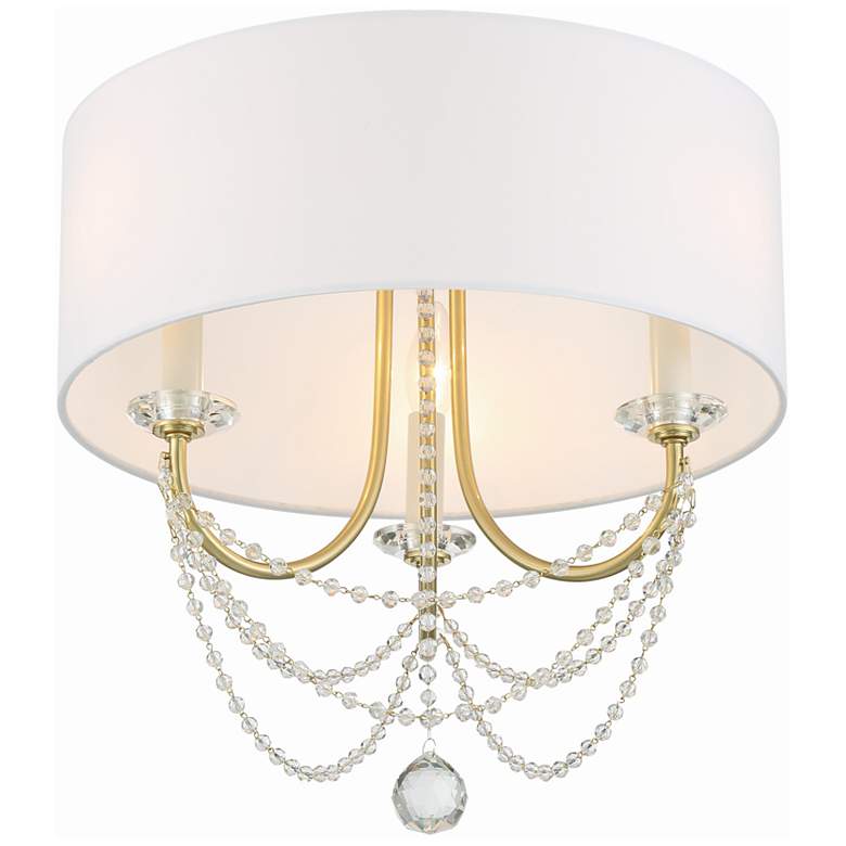 Image 4 Delilah 3 Light Aged Brass Ceiling Mount more views