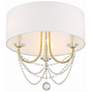 4_Delilah 3 Light Aged Brass Ceiling Mount more views