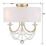 5_Delilah 3 Light Aged Brass Ceiling Mount more views