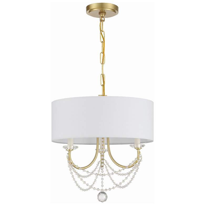 Image 3 Delilah 3 Light Aged Brass Mini Chandelier more views