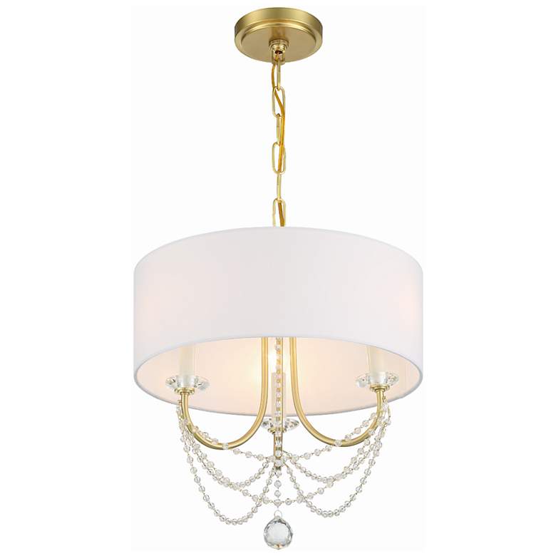 Image 4 Delilah 3 Light Aged Brass Mini Chandelier more views