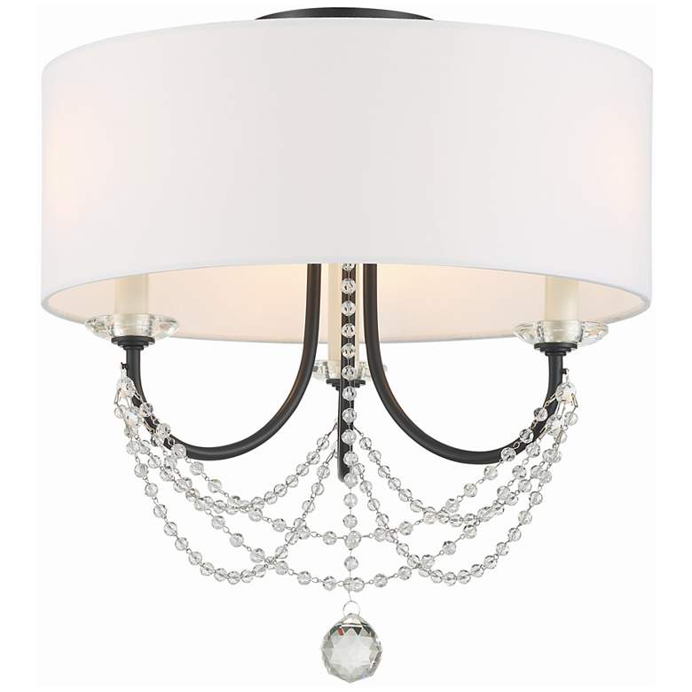 Image 2 Delilah 3 Light Matte Black Ceiling Mount more views