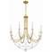 Delilah 31 1/2" Wide Aged Brass 8-Light Chandelier