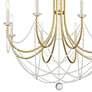 4_Delilah 31 1/2" Wide Aged Brass 8-Light Chandelier more views