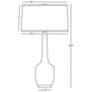 3_Delilah 34.31" High Mint Glazed Finish Table Lamp more views