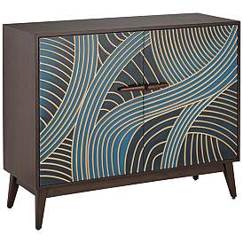 Image3 of Delilah 43 1/4" Wide Multicolor 2-Door Accent Chest