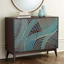 Image2 of Delilah 43 1/4" Wide Multicolor 2-Door Accent Chest