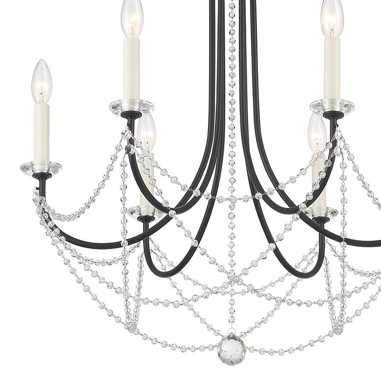 Image 6 Delilah 6 Light Matte Black Chandelier more views