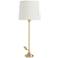 Delilah Polished and Matte Brass Accent Table Lamp