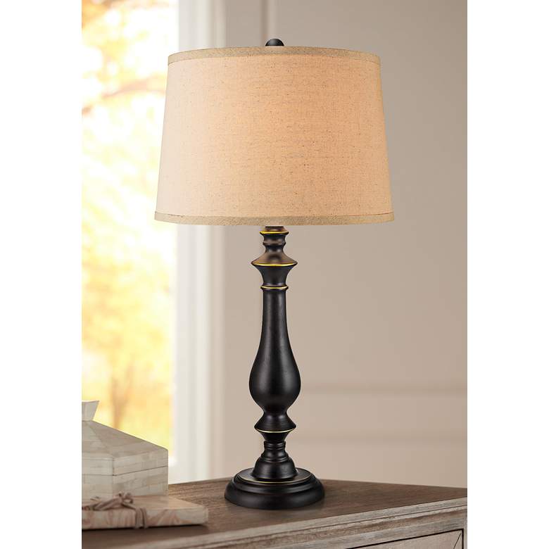 Image 1 DeLisle Madison Bronze Metal Table Lamp