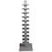 Dellenby Spine 16" Wide Silver 11-Shelf Book Tower Shelf